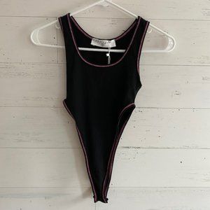 Emma & Sam High Cut Leg Bodysuit Size S